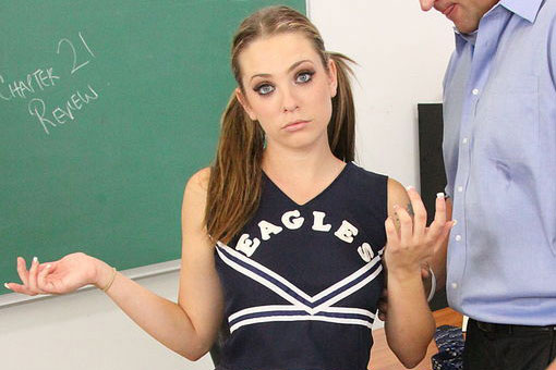 Naughty Coed Cheerleader Bailey Blue Fucking Her Teacher